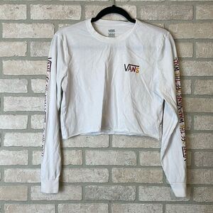 Vans Long Sleeve Cropped shirt size XS